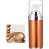 HADAVAKA 20ml Glitter Body Make-up Liquid Cream, Bronzer Smooth Shine Liquid Foundation, Moisturizing Shiny Body Face Skin Highlighter Lotion, Instant Result Sparkles and Deepens Skin Tone (04#)