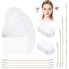 Haoutdory 80 Pezzi Face Lifting Tape + 4 Set di CordeNastro Lifting Viso Per Contorno Del VisoCerotti Lifting Antirughe V Shape Per Rassodare,Ridurre Rughe Con Effetto Immediato E Rassodante Pelle