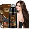 MINYSIC 500ML Shampoo Colorante Castano Scuro per Donna Uomo per Capelli Bianchi