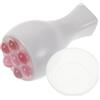 KICHOUSE Massaggiatore per Viso e Collo in Abs Leggero con Rullo Rotante per Massaggi Facciali Efficaci, per Uso in Ufficio e Viaggio
