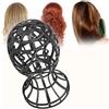 Generic Supporto per Parrucca Pieghevole per Parrucca, Supporto per Parrucca, per Lavaggio e Asciugatura (BLACK)