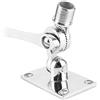 Fydun Supporti per Antenne VHF Marine, Base a Cricchetto per Antenna VHF in Acciaio Inossidabile Base di Fissaggio Regolabile a Doppio Asse per Marine Boat 1-14 Pollici Thread