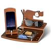 1STKER Idee Regalo Uomo Natale, Organizzatore da ufficio in Legno, Docking Station in Legno per Smartphone, Regalo per Papà, Regali Anniversario per Lui, Regali per Lui/Lei, festa del papa Compleanno Natale