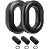 Voarmaks Kit cuscinetti auricolari in gel e 3 coperture microfono compatibile con cuffie aviazione David Clark H10-60 H10-20 H10-76 H10-30 H10-13S H10-13.4 serie DC H10