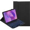 YKWXSC Cover con Tastiera per Lenovo Tab One/Tab K9 8,7 Pollici (TB305XU/TB305FU), Disposizione ltaliana con 7 Colori Illuminato Senza Fili Staccabile Custodia, Nero