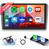 Hodozzy 6G+128G Autoradio per Audi A3 2003-2012/S3 2006-2012/RS3 2011-2012 8-Core Android Autoradio Bluetooth GPS, Hodozzy 9 Pollici Touchscreen Radio CarPlay Wireless Android Auto,WiFi DSP, RDS Telecamera