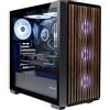 UNYKAch Scatola ATX Revelat Madeira Black con lato in vetro temperato, adatta per schede fino a 425 mm e raffreddamento liquido fino a 360 mm