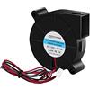 YIOVVOM Copapa nero DC 12 V 0.15 A 2 pin connettore CPU raffreddamento ventola 5 cmx1.5 cm per laptop