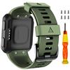 ANBEST Bracciale Compatibile con Forerunner 35 Cinturino, Bracciale Sportiva in Silicone per Approach S10/Approach S5/Approach S6 Smart Watch, Verde Militare