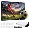 Gyism Schermo Proiettore 100 Pollici con Accessori, Schermo HD 16:9 Spesso per Beamer, Telo Proiezione Portatile Pieghevole e Antipiega per Home Cinema, Riunioni e Campeggio