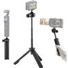 Tilta Treppiede Bastone Selfie a sgancio rapido, Treppiede da tavolo per DJI Osmo Pocket 4 e action cam, 16,5-36,5cm apertura automatica, vite 1/4-20, testa a sfera regolabile TT-SS-BH-B