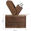 Garrulax Pendrive, USB Chiavette 8GB / 16GB / 32GB Premium rotazione in legno massiccio ad alta velocità ad alta velocità unità di memoria flash Penna disk pendrive con scatola