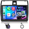 VECHTEL 4G 64G Android 15 Autoradio per Suzuki Swift 2005-2010,Q-Snapdragon,8-Core,Carplay Android Auto Bluetooth Wifi GPS RDS/FM DSP,1280 * 720,10.1 pollici radio 2 din con telecamera posteriore AHD