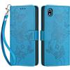 SIENIANLINE Cover per Xiaomi Redmi 7a PU Pelle Custodia Flip Blu