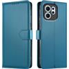 JUNETOP Cover per OPPO Reno 14 F 5G/Reno 14 FS 5G, Custodia Blu Turchese