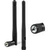 Voxlvytic 2 pz Antenna WiFi Dual Band con connettore RP-SMA - 2,4/5,8 GHz 3dBi MIMO Antenna per router Wi-Fi, adattatore USB, telecamera IP, videosorveglianza e moduli Bluetooth con orientamento omnidirezionale