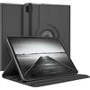 EAZY CASE - Custodia per iPad Pro 11 (2018) tablet Cover protettiva Smart Cover Supporto rotante Astuccio pieghevole 360° girevole con funzione stand Similpelle Nero