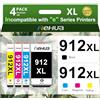 hehua 912XL Multipack Compatibile per Stampanti HP 912XL Cartucce 912 XL