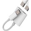 HOYULLI Dongle doppio jack USB-C per iPhone 15 Pro Max Plus DAC tipo C adattatore cuffie adattatore audio splitter cavo compatibile per Samsung Galaxy S23 Ultra S9 per Apple per iPad Pro Air Mini cavo di