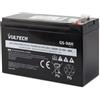 Vultech Batteria Ricaricabile Ermetica al Piombo 9AH 12V Faston F2 per dispositivi elettrici, gruppi di continuità (UPS), sistemi di Videosorveglianza, Allarmi, Giocattoli Elettrici,Bici Elettriche