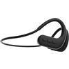 fesoklaf Cuffie a conduzione ossea, IPX8, impermeabili, per nuoto, con memoria da 8 GB, Bluetooth 5.4, cuffie sportive con microfono, wireless, per corsa, nuoto, ciclismo, allenamento (nero)