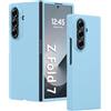 GIOPUEY Cover Compatibile con Samsung Galaxy Z Fold 7, Materiale PC Rigido Custodia, Comodo e Liscio al Tatto Case，Antiurto, Anti-Impronta - Blue