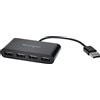 Kensington K39120EU Hub a 4 porte USB 2.0, trasferimento dati fino a 5 Gb/sec - Installazione Plug & Play, Compatibile con Dell, Windows, Mac