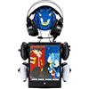 Numskull Armadietto da Gaming Ufficiale Sonic the Hedgehog - Organizer Compatto e Resistente per 10 Giochi/DVD, 4 Controller, Cuffie e Accessori
