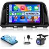 NHOPEEW Autoradio Android 2G+64G per Mazda CX-5 2012-2016 - Carplay wireless e Android Auto - Autoradio da 9 pollici con WiFi EQ GPS FM RDS + telecamera di retromarcia AHD