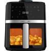 Cecotec Friggitrice ad aria senza olio da 5 litri Cecofry Drip 5000 Air Fryer. 1500 W, spray d'acqua, 8 menu, tecnologia PerfectCook, 80-200 °C, finestra, luce interna e pannello touch
