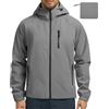 UMIPUBO Giacca Impermeabile Per Uomo Antipioggia Cappotto Da Pioggia All'aperto Resistente Al Vento Riflettente Respirante Leggera Pieghevole Per Corsa Trekking(Nero,M)