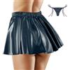 Baisdan Minigonna da Donna Metallizzata Lucida, Elastica, Svasata, Plissettata, Gonna Skater per Feste Rave, Costumi da Festival Rosso, M