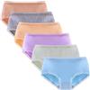Yintry Confezione da 5 Mutandine Boyshort da Ragazza Grandi Slip in Morbido Cotone Elastico per Adolescenti Biancheria Intima per 10-16 Anni
