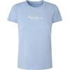 Pepe Jeans New Virginia SS N T-Shirt, Blu (bay Blue), S Donna
