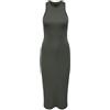 Only Onlbelfast S/L Midi Dress Jrs Noos, Vestito Donna, Beluga, XS