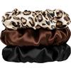 Aucuu Fascette per Capelli in 100% Pura Seta di Gelso, 3 Pezzi Scrunchies in Seta, Delicate sui Capelli, Lussuose, Elastici per Capelli Morbidi e Setosi, Delicati Contro la Rottura dei Capelli
