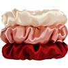 Aucuu Fascette per Capelli in 100% Pura Seta di Gelso, 3 Pezzi Scrunchies in Seta, Delicate sui Capelli, Lussuose, Elastici per Capelli Morbidi e Setosi, Delicati Contro la Rottura dei Capelli