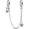 LIGHTDOG Collana di sicurezza in argento 925 Charms Bracciali Regalo carino di gioielli per donne ragazzea Moda perline pendenti