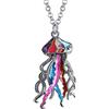 LONYOO Smalto in lega di Zinco Carino Medusa Collana Ciondolo Catena Moda Gioielli Oceano Medusa Regali per le Donne Ragazze (Multicolor)