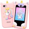 UCIDCI Smartphone Giocattolo Telefono per Bambini e Bambine, Cellulare con Doppia Macchina Fotografica Bambini, Giochi Educativi MP3, Regalo Bambina 3-8 Anni, Compleanno Pasqua (Rosa, 2,8 poll.)