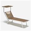 Produce Shop Lettino Spiaggia Mare Prendisole in Alluminio Santorini Limited Edition - Moka - Marrone Santorini