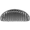 VEPATIM 12 padelle in alluminio per barbecue, semicircolari, 32,5 x 19 cm, riutilizzabili