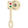 Atelier Arrigo Argano Manuale per Tende da Sole | Modello Universale 3:1 e 7:1 | Movimento Manuale | Lega di Zinco Speciale | Vari Colori | Ideale per Tende a Caduta (Coppia 7:1, Avorio RAL 1013)
