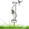 DAZZTIME Pluviometro da Giardino,Pluviometro per Giardino,Decorazione da Giardino,Misuratore Pioggia Esterno,Pluviometro in Vetro con Scala Trasparente,per Misurare la Pioggia,per Giardino,Prato,Terrazza