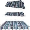 Generic Tela di ricambio per tenda da giardino retrattile da 4 m, in poliestere blu, per riparo esterno (4 x 3 m, 4 x 3 m), tessuto resistente alle intemperie