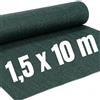 Masterbrico Rete Ombreggiante Verde per Orto, Ombra 90% — 150 cm x 10 metri | Filo piatto UV-resistente, indemagliabile — ideale per frangivista, frangisole, orto e tunnel agricoli
