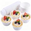 WPKD BLUEIY 100 Pezzi Pirottini in Carta,Pirottini per Muffin Carta,Stampo per Cottur Muffin,Rivestimento Antiaderente,per Torte,Budini,Focaccine,Gelati(5x3,8x3cm,102g,Bianco)