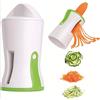 Rilltea 3 in 1 Spaghetti di Zucchine Attrezzo,Spiralizzatore di Verdure,Taglia Zucchine,Spiralizzatore per Zucchina Cetrioli,Facile da Usare e Comodo da Pulire