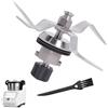 Wjelet Lama di ricambio in acciaio inox e spazzola per la pulizia per robot da cucina Silvercrest Monsieur Cuisine Connect e Monsieur Cuisine Smart, accessori compatibili per robot da cucina, coltello