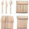 BluVast Posate Legno, 300 Pezzi, Compostabili, Usa e Getta, Adatte per Matrimoni e Compleanni
